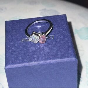 Swarovski double ring